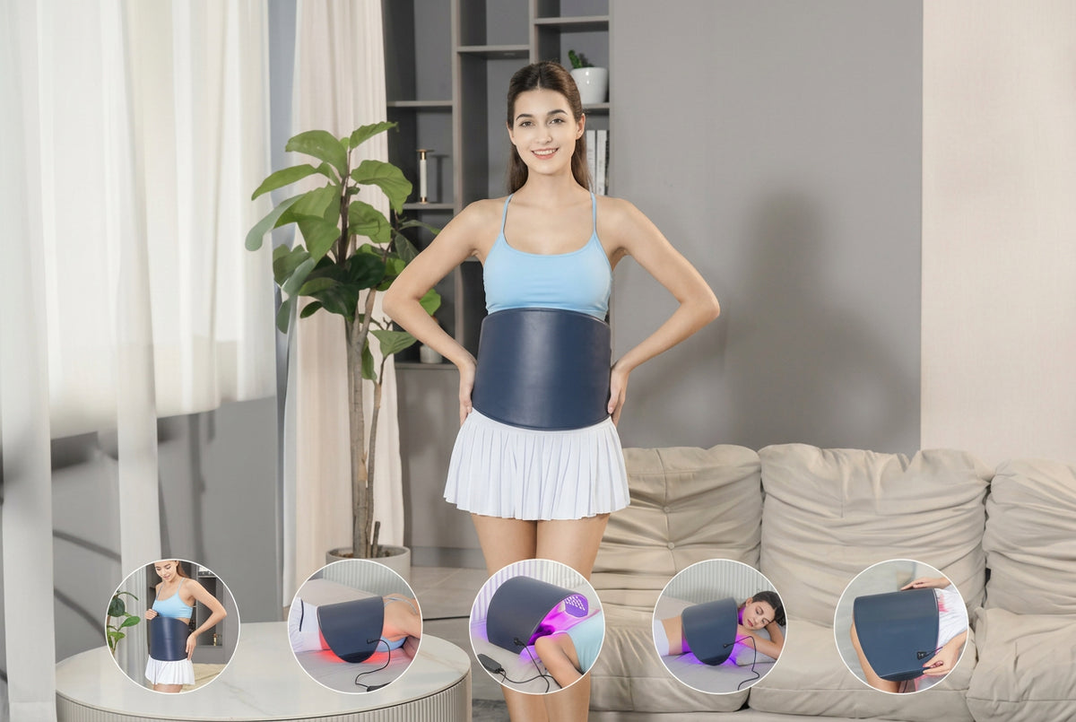 Red Light Body Wrap worn around the waist