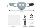 Red Light Mask in Light Blue, with what's in the box