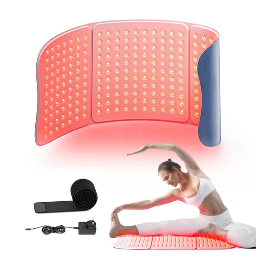 Six Thirty Large Red Light Pad in Navy, with strap and adapter